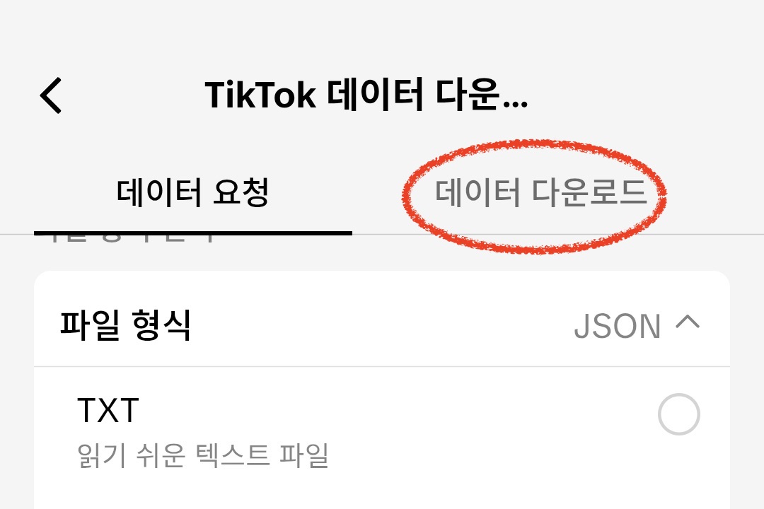 "데이터 다운로드"칸 활성화시 zip 파일 다운로드